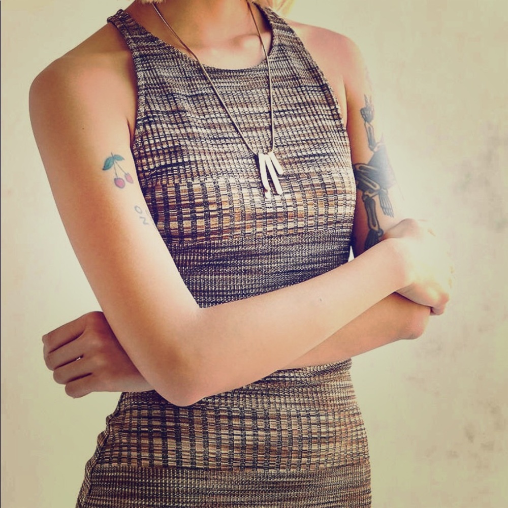 🎊#Bodycon gold metallic free people inspired🎊🎁
